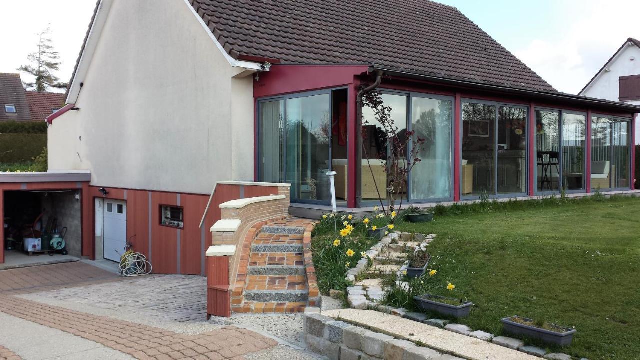 3 Chambres Privees Dans Un Jardin D'Hiver, Garage Voiture, Velos, Motos Tourville-sur-Arques Eksteriør billede